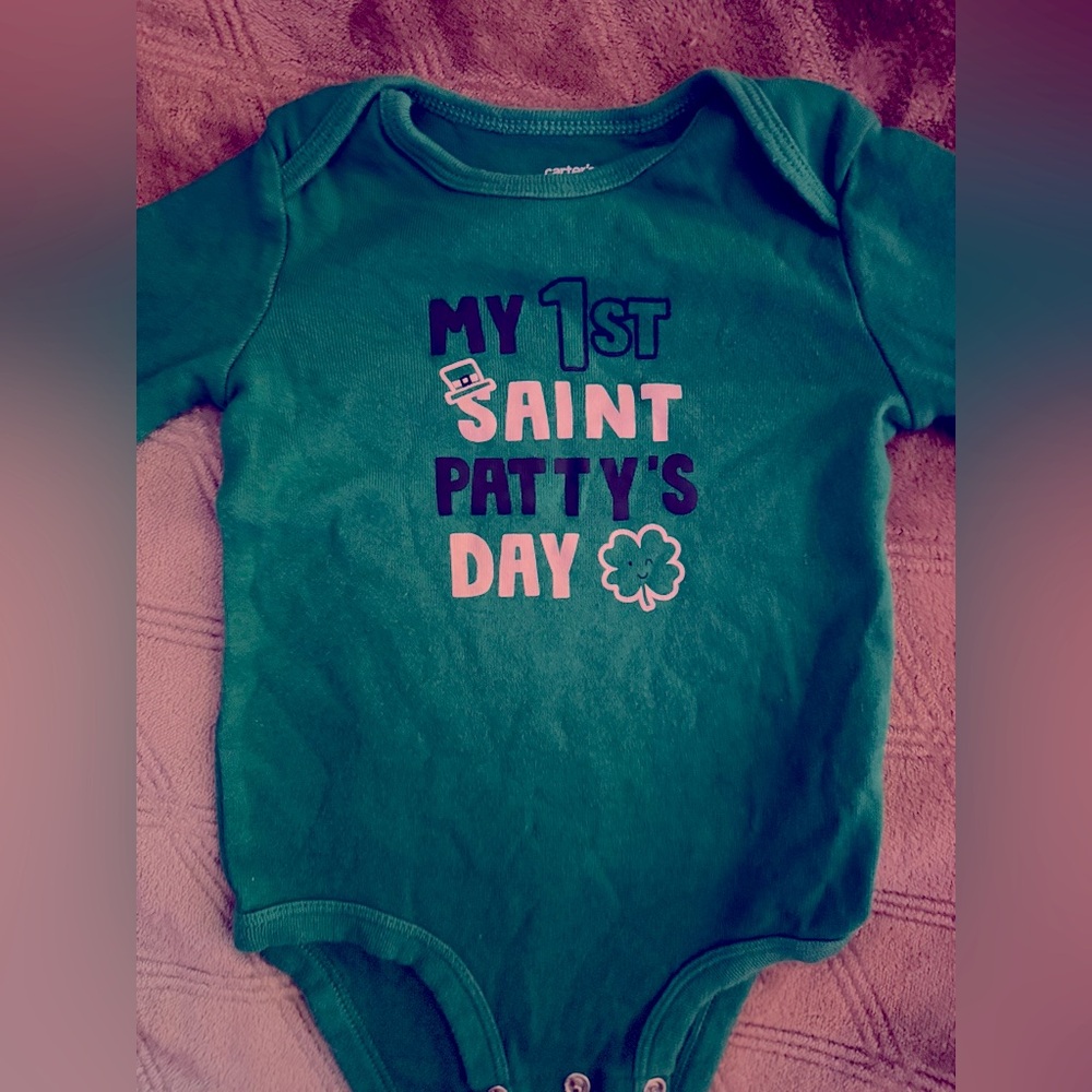 💚🍀Carter’s (My First Saint Patty’s Day) Onesie
